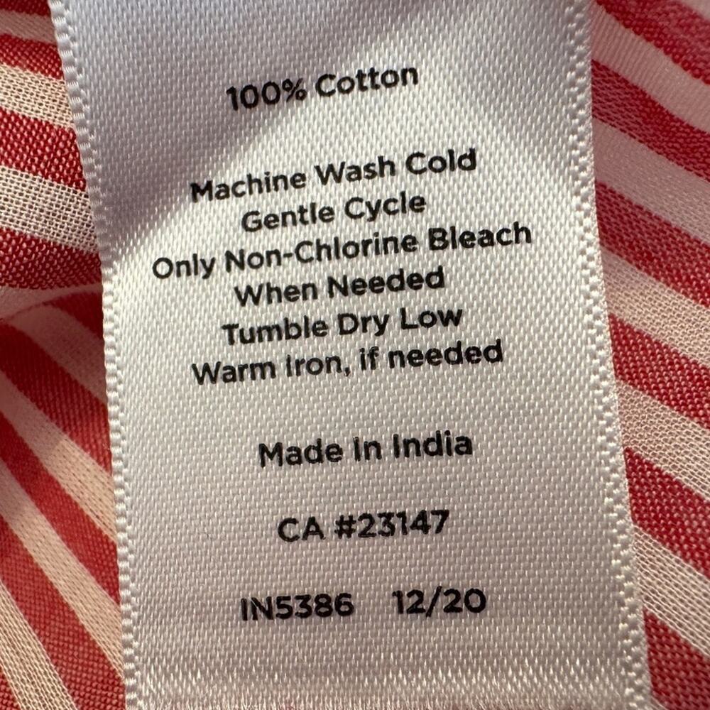 Talbots Ruffle Neckline Button Down Top Size XL - Picture 5 of 5